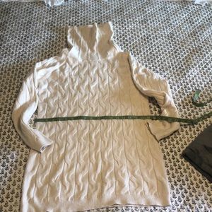 Cream sweater tunic size large